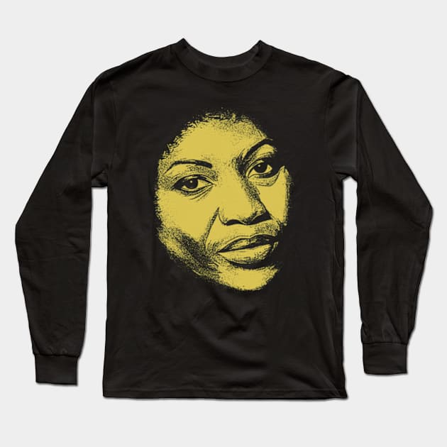 Yellow Toni Morrison Long Sleeve T-Shirt by KIBOY777